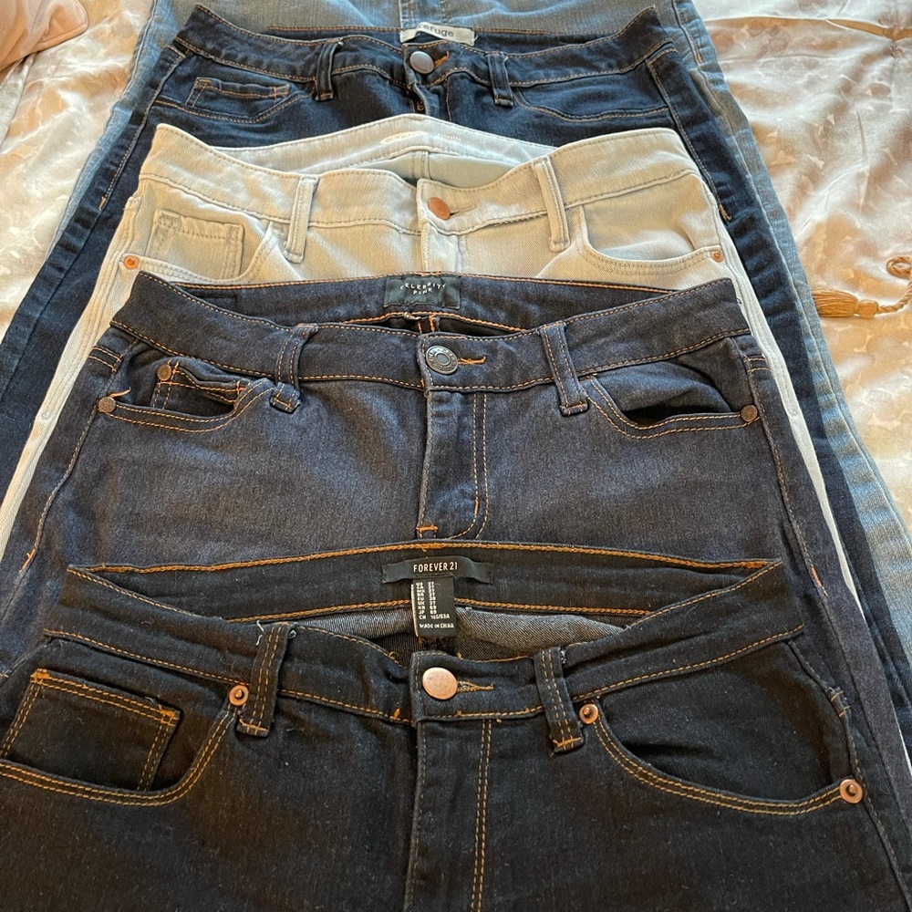 5 pair Various Brands Denim Jeans Bundle